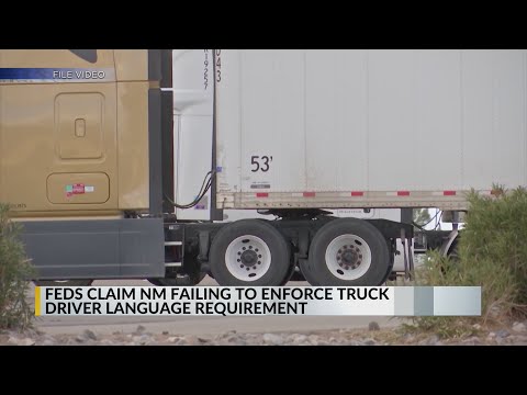 YouTube video thumbnail: U.S. Sec. of Transportation Urges New Mexico to Comply With English Testing for Truckers