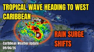Tropical Wave Continues West, Tropical Storm CHRISTINA Crawls to Land • 09/06/26