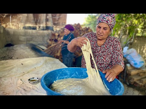 HALAMIN KÖY TANDIRI EFSANEVİ KÖY EKMEĞİ YAPIMI | LEZZETLİ KÖY YEMEKLERİ