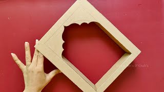 Easy Cardboard Temple | Made a Temple Using Waste Material | Pooja Mandir #cardboard #eenuzarts