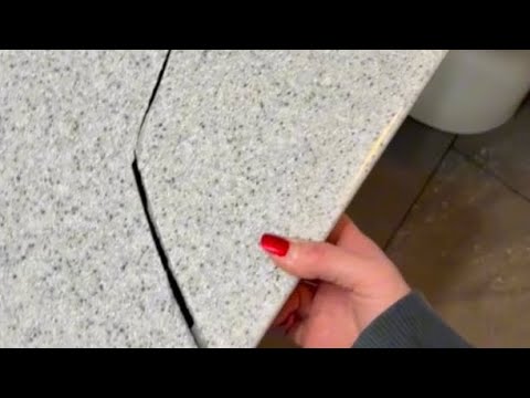 Airbnb guest BREAKS bathroom counter and tries to lie about it