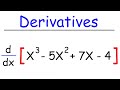 Understanding Derivatives of Polynomial Functions