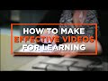 Effective Strategies for Instructional Videos