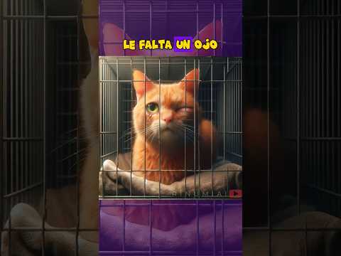 Gatita tuerta busca familia. #gatos #ia #aiart #gatitos #kitty #mascotas