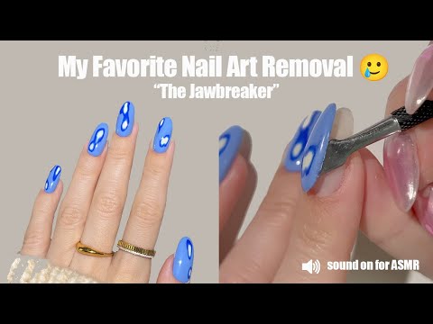 Peeling Off My Favorite Nail Art Design, The Jawbreaker. Sights & Sounds #gelnails  #asmr #diynails