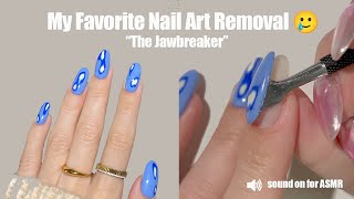 Peeling Off My Favorite Nail Art Design, The Jawbreaker. Sights & Sounds #gelnails  #asmr #diynails