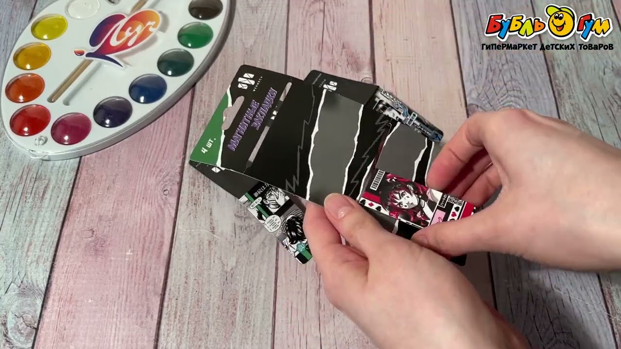 Набор закладок Аниме магнитных 4шт - видео