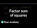 Factoring the Sum of Squares in Complex Numbers