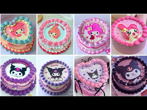 MY MELODY & KUROMI | ide inspirasi Kue Anak perempuan | Selamat Ulang tahun, #mymelody #kuromi