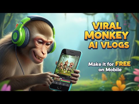 Viral Monkey AI Vlogs Kaise Banaye free mein ? How To Make AI Monkey Vlog Video step by step