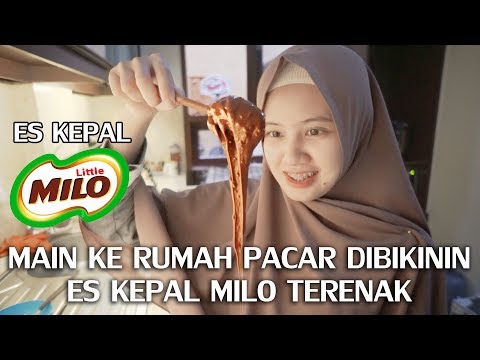 MAIN KE RUMAH PACAR DIBIKININ ES KEPAL MILO TERENAK