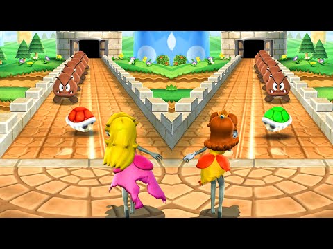 Mario Party 9 & Mario Party 10 - Minigames Battle of Two Princesses