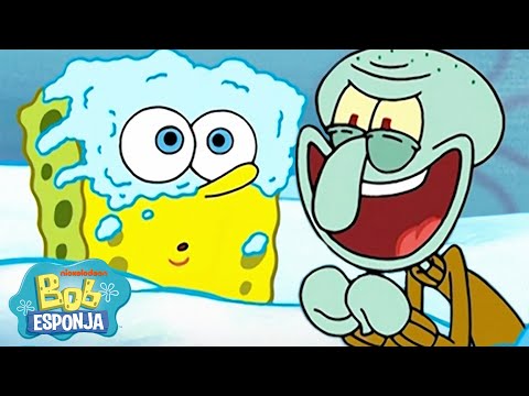 Bob Esponja | As AVENTURAS MAIS CONGELANTES de Bob Esponja! | Português