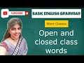 Understanding Word Classes and Usage