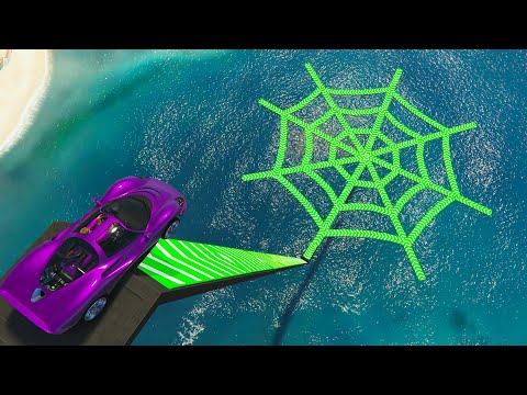 GTA 5 - Spider Web Ramp Race!