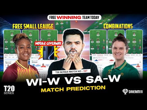 WI-W vs SA-W  Dream11 Prediction | West Indies Women vs South Africa Women T20 1st Match 2025
