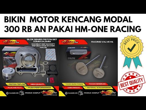 BIKIN MOTOR KENCANG MODAL 300 RB AN PAKAI HM ONE RACING