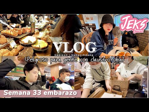 Fuimos a la PANADERÍA más CONGESTIONADA de Corea! Podré entrar sin hacer fila?🤰🏻 #vlog