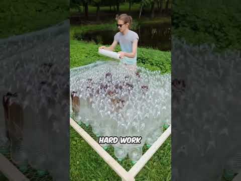 This Guy Makes A Boat Using Plastic Bottles
