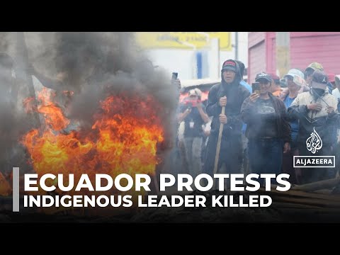 YouTube video thumbnail: Ecuador Indigenous Leader Killed Amid Violent Fuel Protests, Army Blamed
