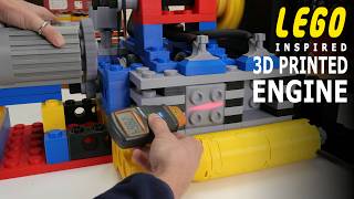 GIANT scale Lego inspired engine! - 3D Printed - Mantis Hacks