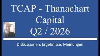 Aktie im Depot: TCAP Thanachart Cap. Q2 Zahlen
