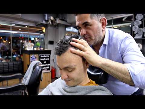 His hands are the size of my head | ASMR Powerful massage and shaving in Turkish barbershop
