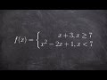 Understanding Piecewise and Continuous Functions