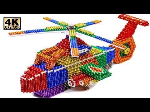 DIY How To Make Modern Helicopter From Magnetic Balls ( Satisfying & Relax ) | Magnet World 4K