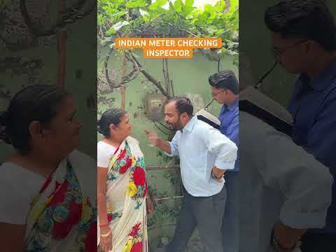 Indian Meter Checking inspector #shorts