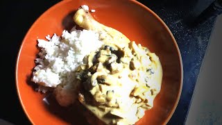 Pollo a la crema con champignones // Cocinando paso a paso