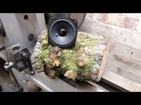 Woodturning - Log to Speaker
