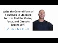 Understanding Parabolas: Vertex, Focus, and Directrix