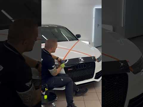 Create Trapeze Hood Accent – RS5 Gloss Black Wrap Tutorial