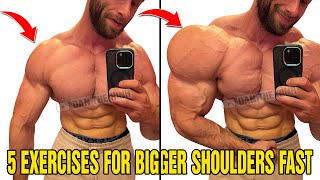 5 Exercises for BIGGER Shoulders FAST!