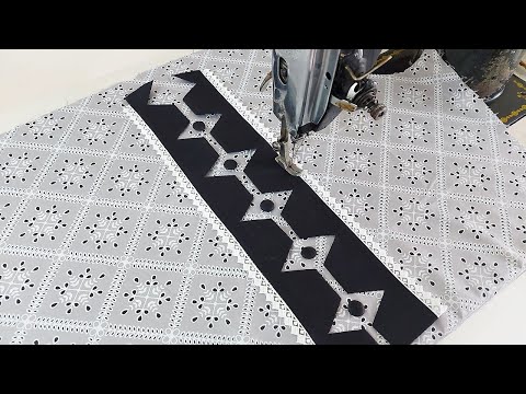 Cutwork और Lace के साथ एकदम नया Neck डिज़ाइन बनाना सीखें | Neck Design with Cutwork