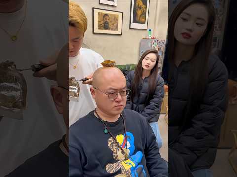 This bald man came to barber after getting upset his village 😱 #shorts #entertainment #shortsvideo