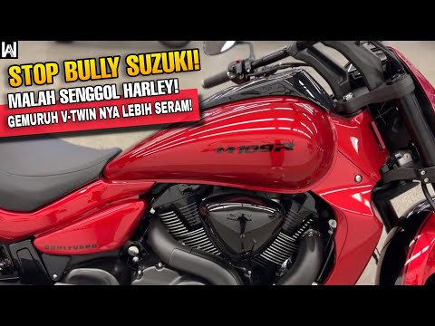 SUARA GEMURUHNYA SERAM‼️SERING KITA BULLY, EH SUZUKI MALAH SENGGOL HARLEY || SUZUKI BOULEVARD M109R