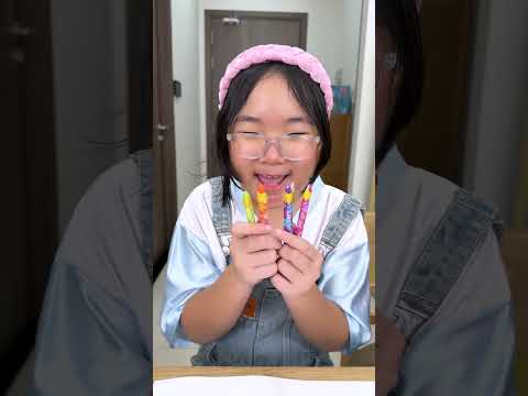 Ai ăn kẹo bút chì ? Who Ate the Pencil Candy?! ✏️🍬😂#funny #candy #food
