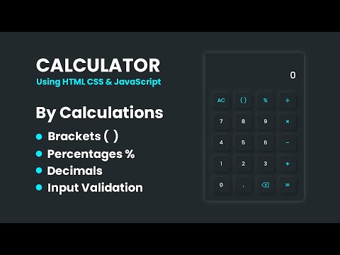 How To Make A Calculator Using HTML CSS & Javascript