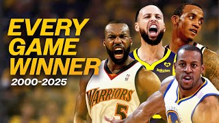 Every Warriors Game Winner of Last 25 Years (2000-25)