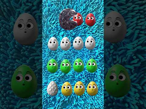 Mygod More Eggs  VS Monster  PacMan Suprise Funny #shorts #comedy #cartoon
