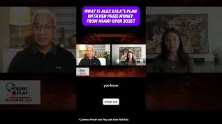What will #alexeala do with her prize money from the #miamiopen2025 ? #wta #alexandraeala #tennis