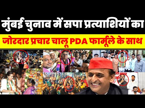 मुंबई विधानसभा चुनाव में सपा प्रत्याशियों ने जोरदार प्रचार चालू PDA फार्मूला के साथ | टीम अखिलेश