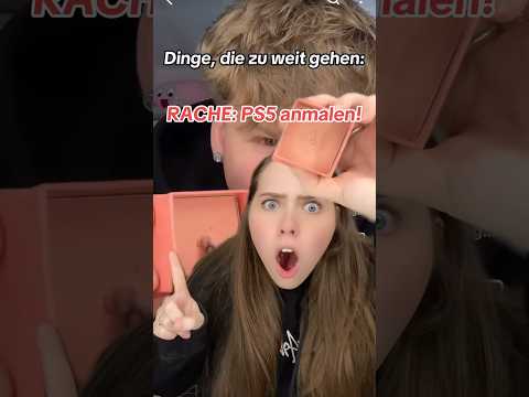 Ich MALE seine PS5 an!😂😱 #shortvideo#funny #couple #humor #lustig #freund #prank #anmalen #ps5