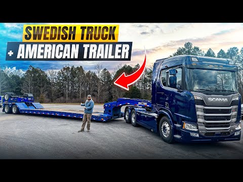 Adapting Scania Semi Truck to U.S. Heavy Haul Trailer