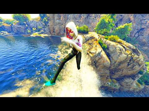 GTA V - Ragdolls And Fails Compilation V.69 (Gwen Stacy / Parkour Fails On The Water)