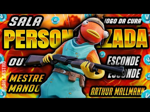 🔴FORTNITE AO VIVO🔴SALA PERSONALIZADA/BRINCADEIRAS/JOGANDO COM INSCRITOS/OUTFIT MÃE DA RUA/BOA TARDE!