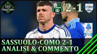 SASSUOLO-COMO 2-1: GROSSO INCARTA FABREGAS, COMO MOLLE E FRAGILE, SASSUOLO LETALE IN RIPARTENZA