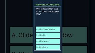 ServiceNow CAD Q3